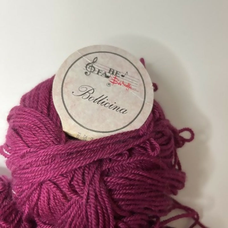 Baruffa Bollicina Cashmere Silk Lace Yarn in Wine - 3.75 Balls