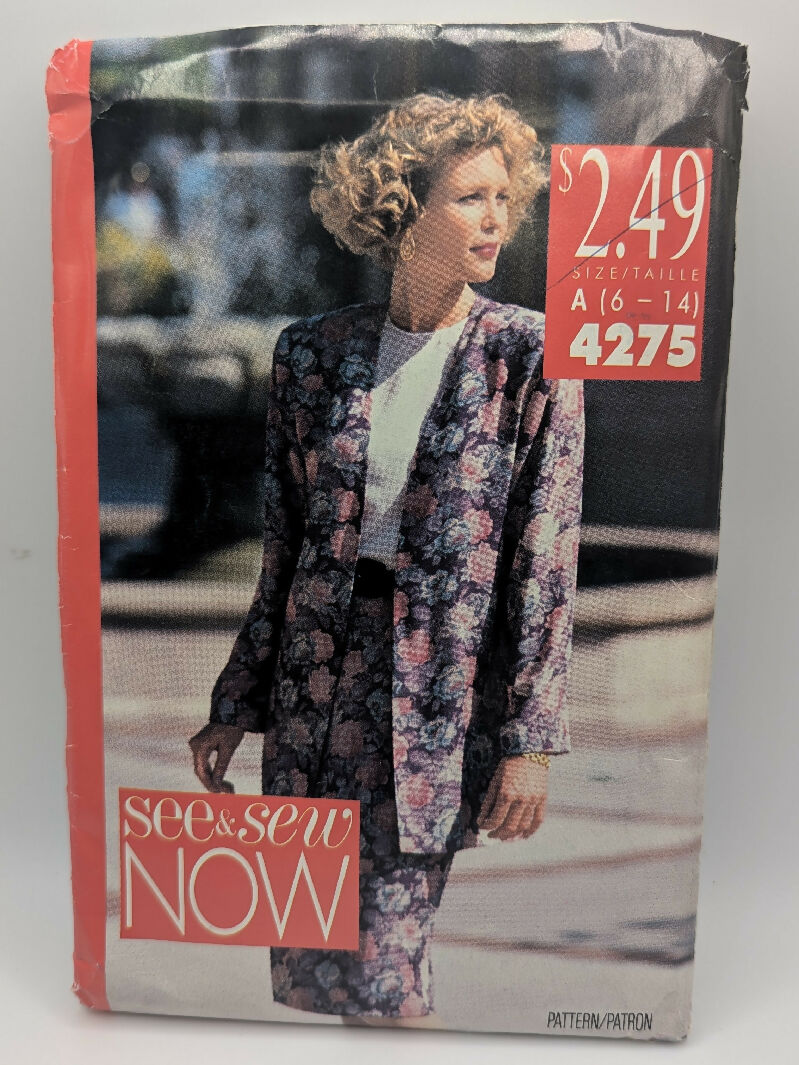 VTG See & Sew NOW 4275 Misses&