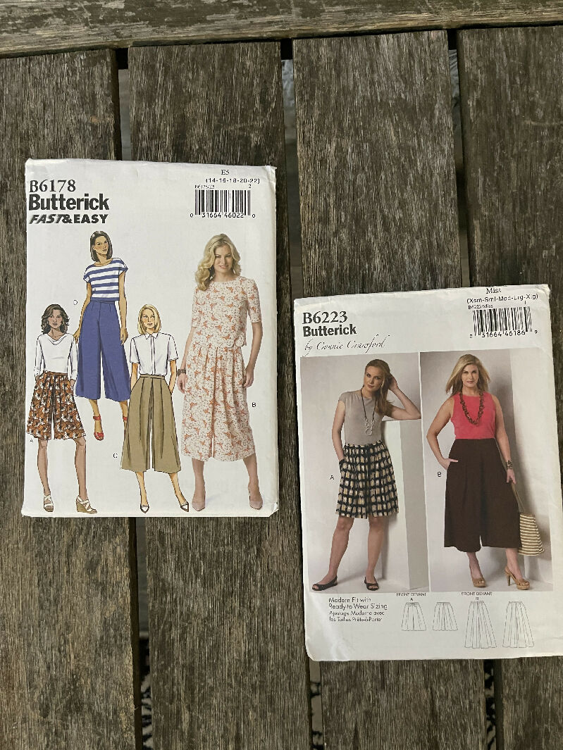 Lot of Butterick Bottoms Sewing Patterns