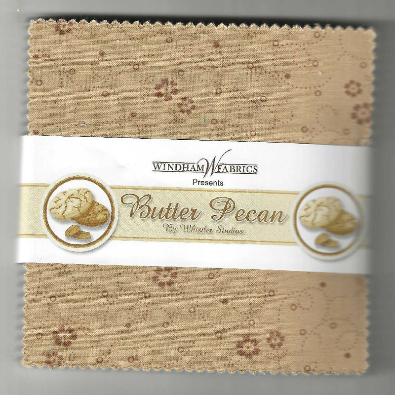 Butter Pecan by Whistler Studios 5"x5" squares