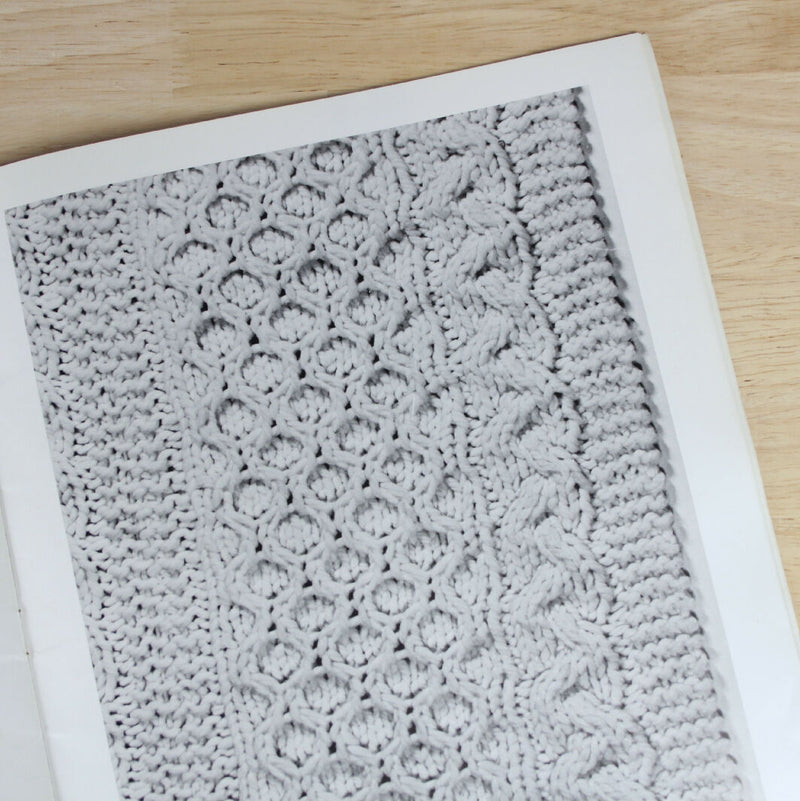 Bernat Afghans knit and crochet patterns book 