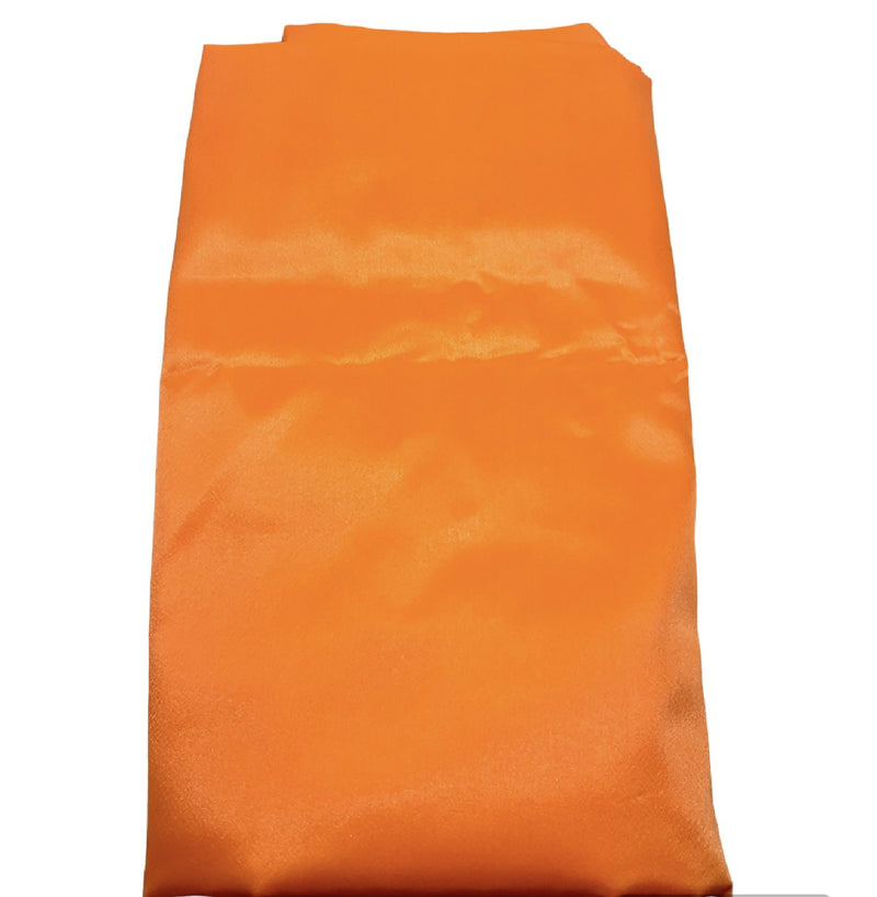 Fluorescent Orange Satin – 6 yds.