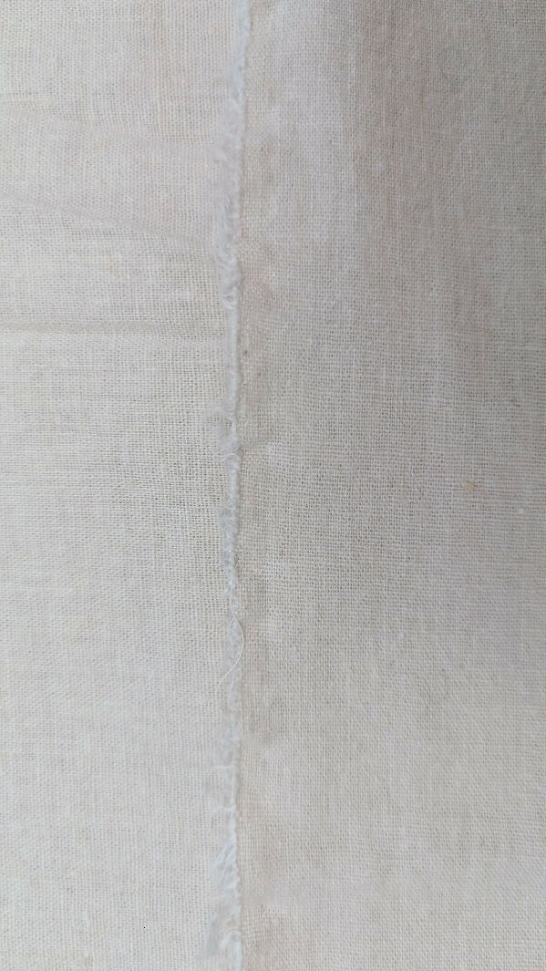 Off White Linen Woven Fabric 49"W - 1 3/4 yds+