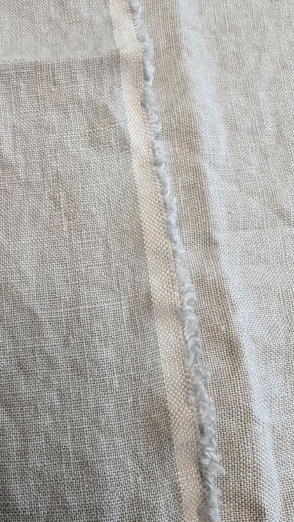 Ice Blue Linen Woven Fabric 51"W - 2 3/4 yds+