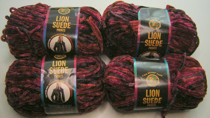 Lion Suede Prints - Bulky - Orchard - 4 skein lot