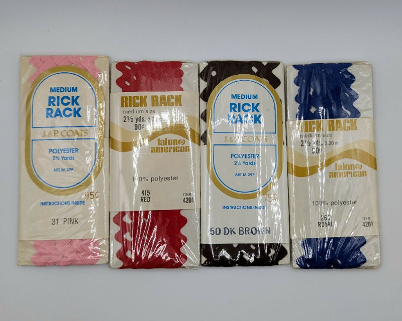 Assorted VTG NIP Rick Rack Trim & More Lot of 33