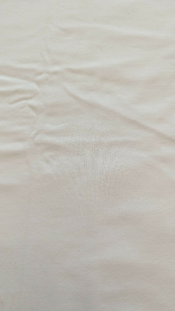 Off White Cotton Spandex Knit Fabric 60"W - 2 yds