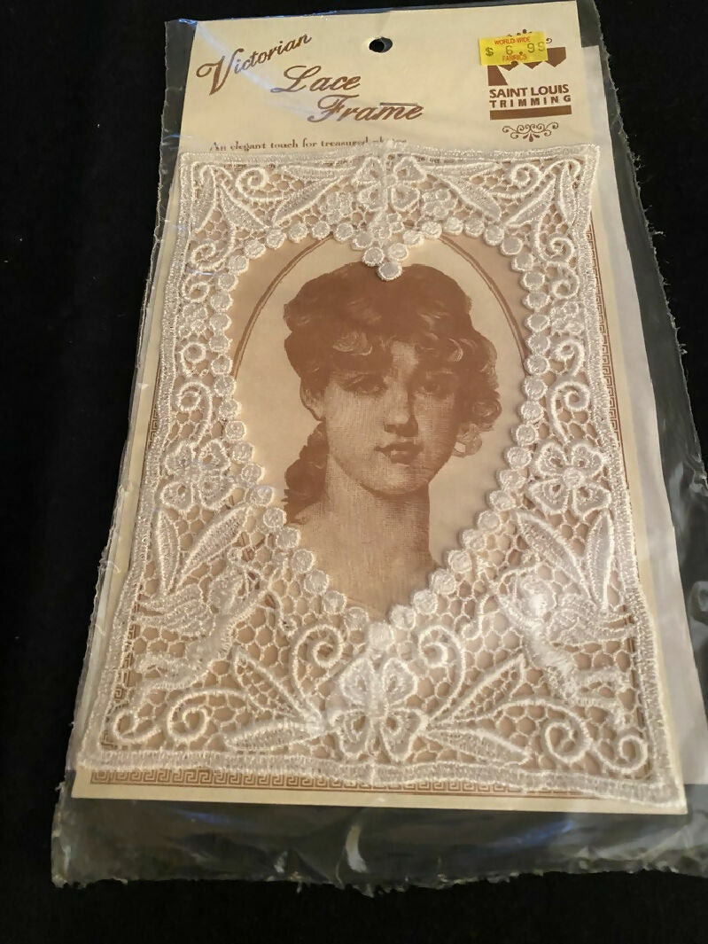 Lace picture frames