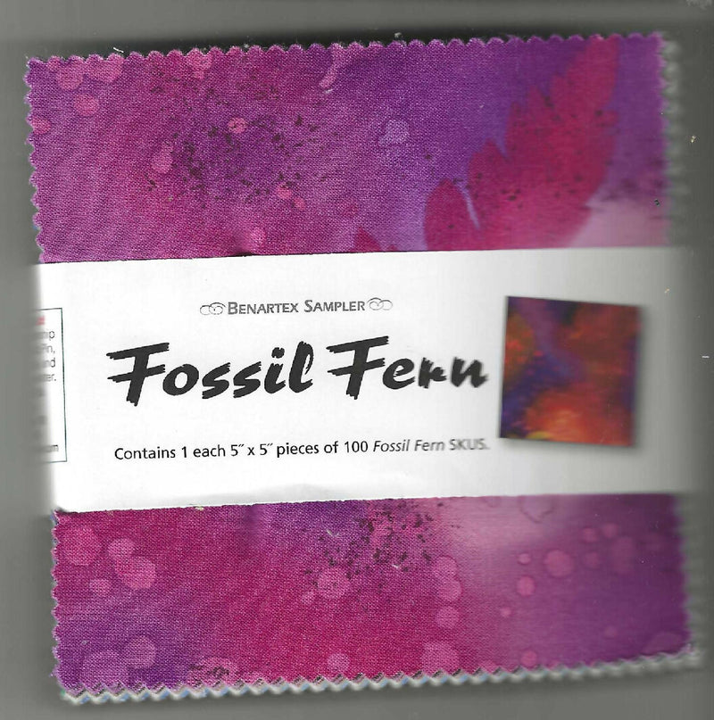 Fossil Fern, Benartex Sampler, 5"x5", 100 pieces