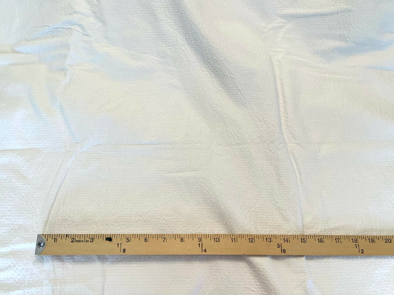 White Cotton Seersucker 5.5 Yards