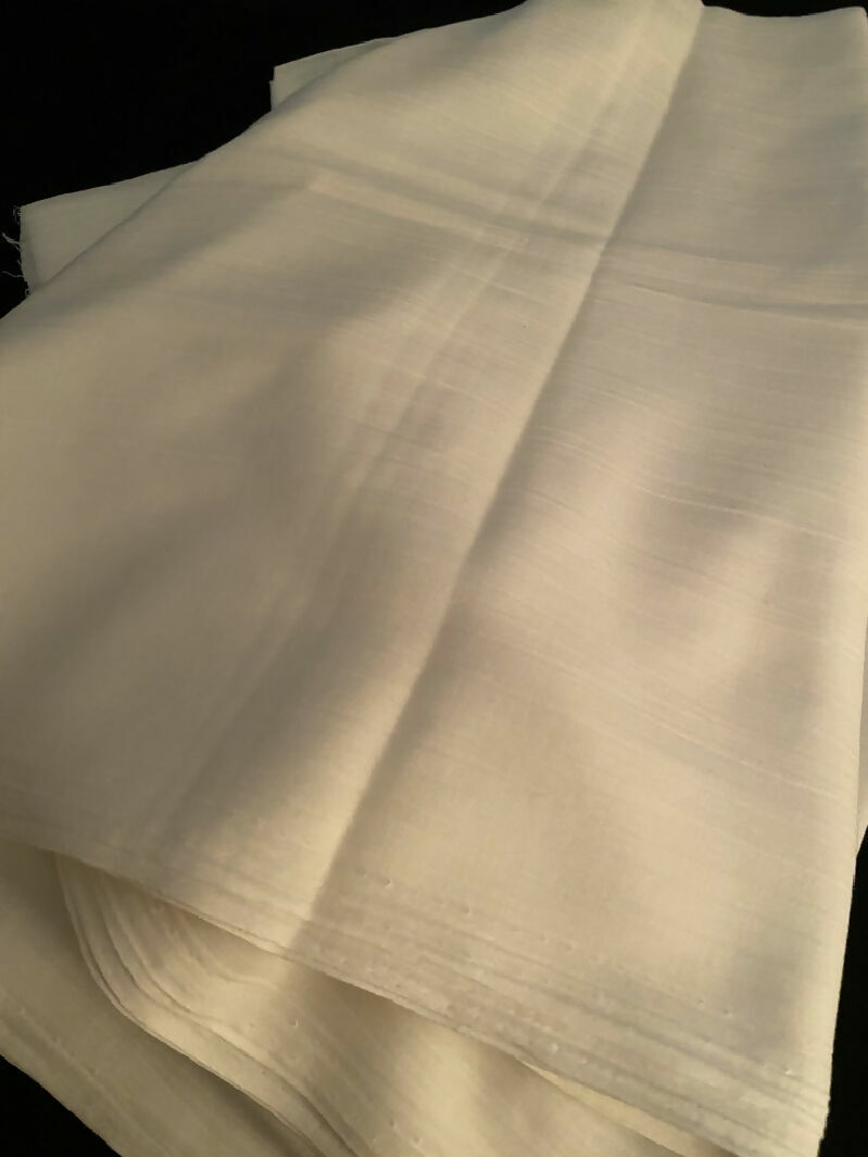 White Crinkle cloth