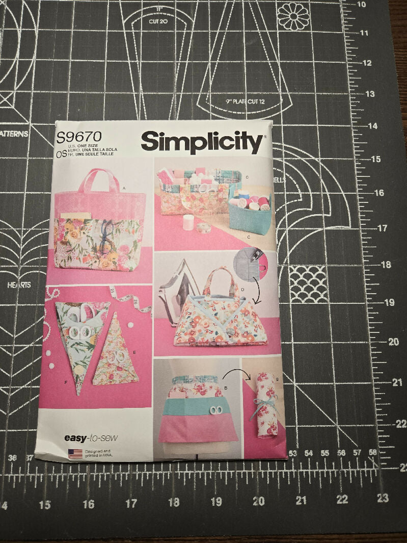 Simplicity S9670 Sewing Room Accessories Pattern