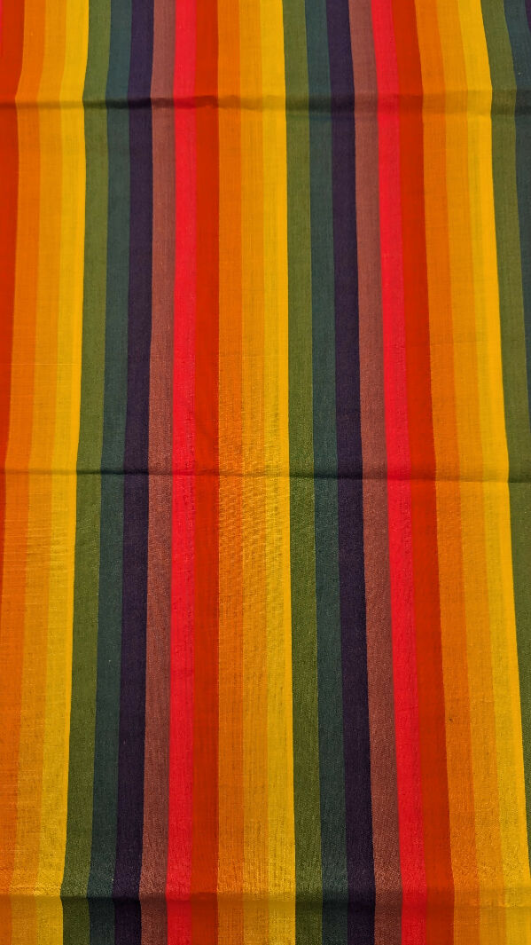 Rainbow Stripe Quilting Cotton Woven Fabric 45"W - 2 yds