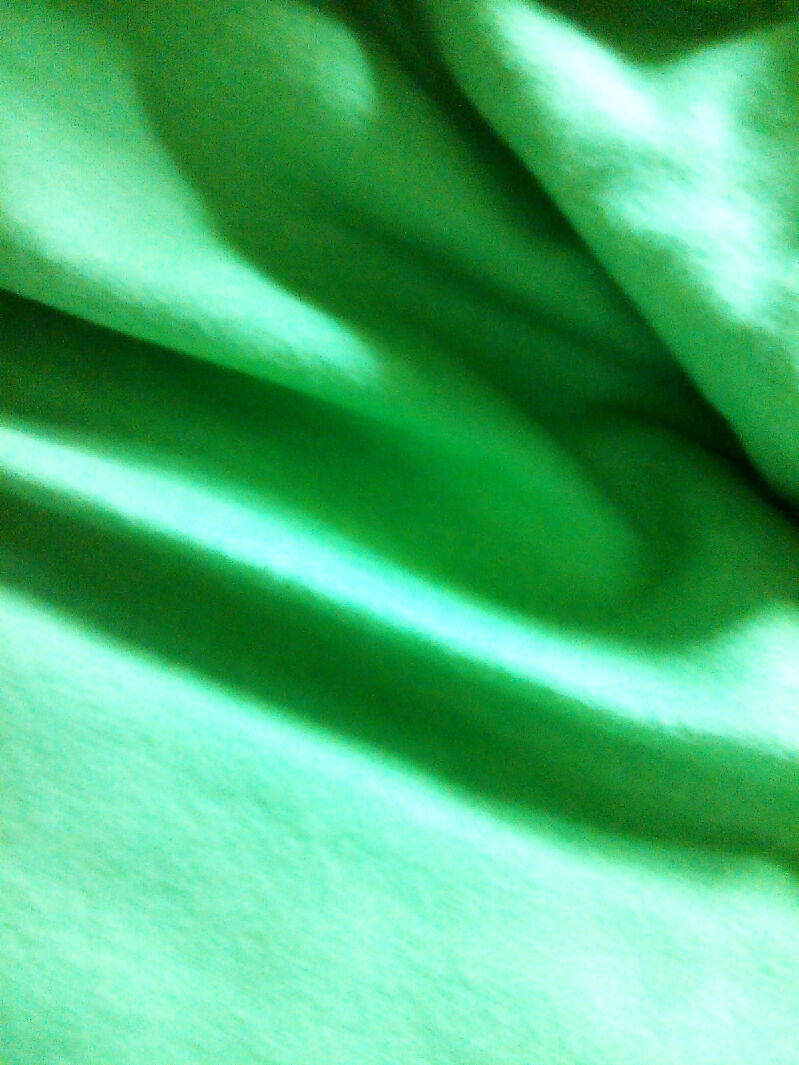 Flannel material, green color, 1 yard, fabric