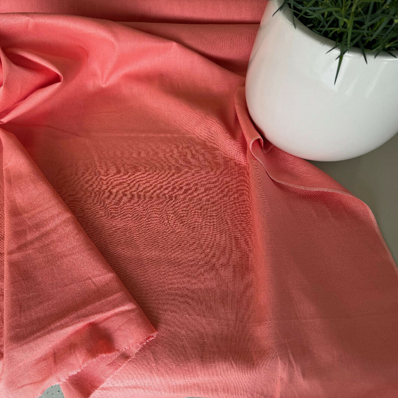 Summer Wear Peach Linen Woven - Yardage