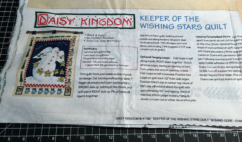 Daisy Kingdom Keeper of the Wishing Stars Quilt panel