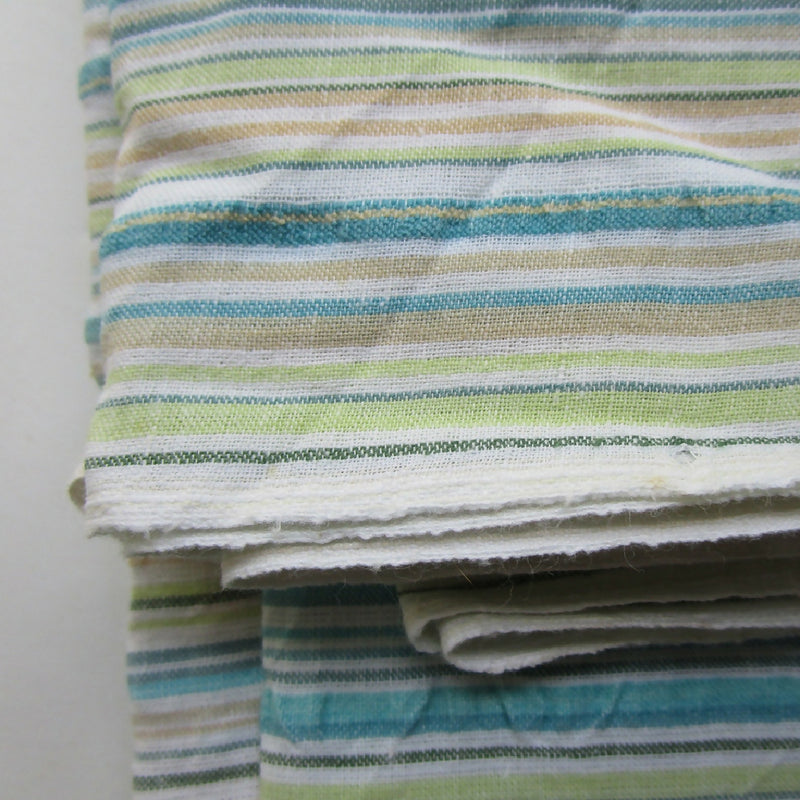 Beachy Colors Striped Seersucker Cotton, 45" x 2.5 Yards