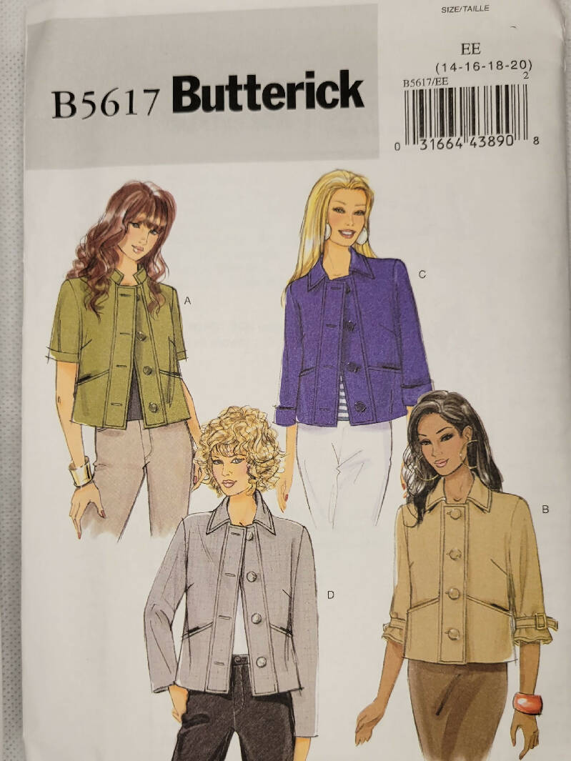 Butterick B5617 Jacket Pattern