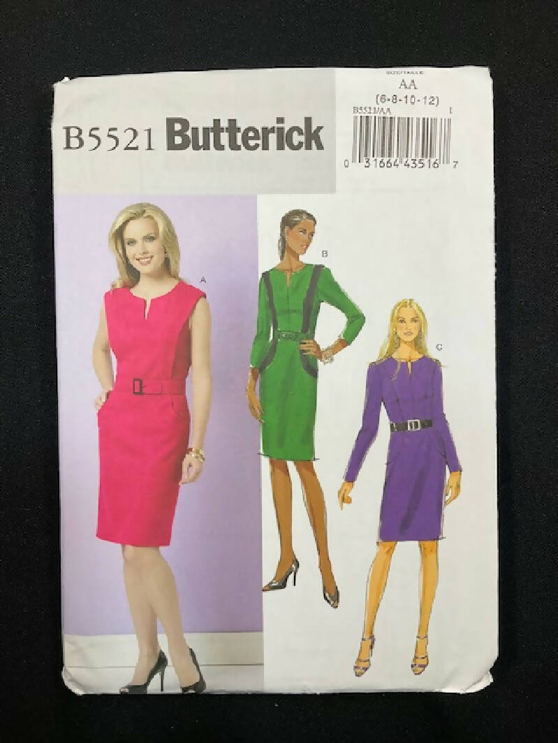 Butterick 5521 Pattern Size 6-12