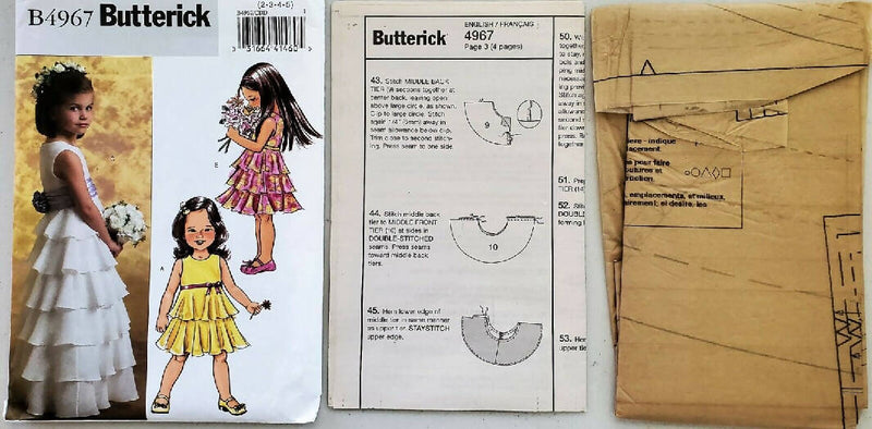 Butterick Girls Party Dress Pattern B4967