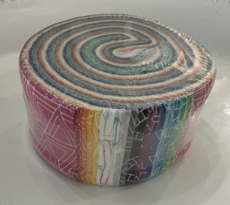 Geometric Rainbow Jelly Roll