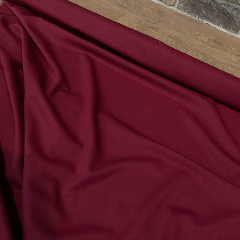 Maroon Wool - Yardage