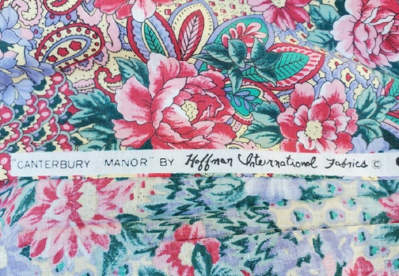 Hoffman International "Canterbury Manor" Floral Cotton