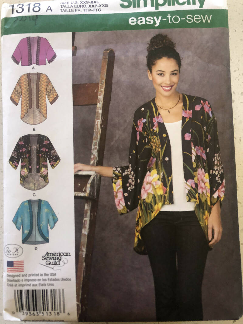 Simplicity Pattern No. 1318 - Misses&