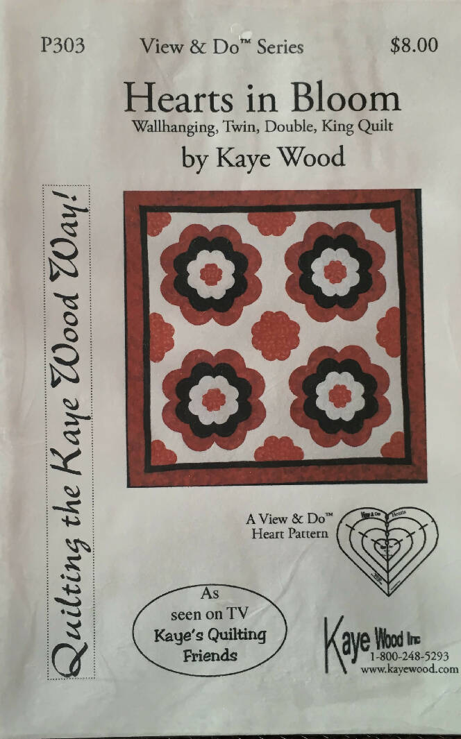 PATTERN HEARTS IN BLOOM VIEW & DO SERIES Kaye Wood