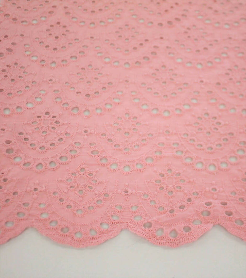 3.5 yds of Scallop Cotton Eyelet, 50" wide