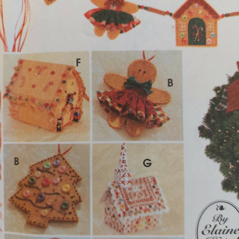 Simplicity Crafts 9768 Christmas Gingerbread VTG 1995 Tree Skirt