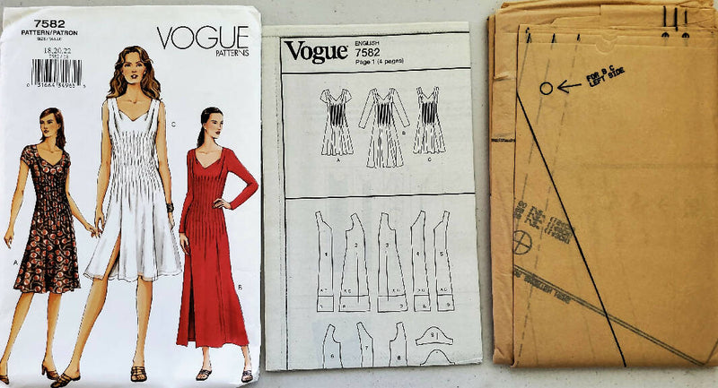 Uncut Vogue Pattern 7582