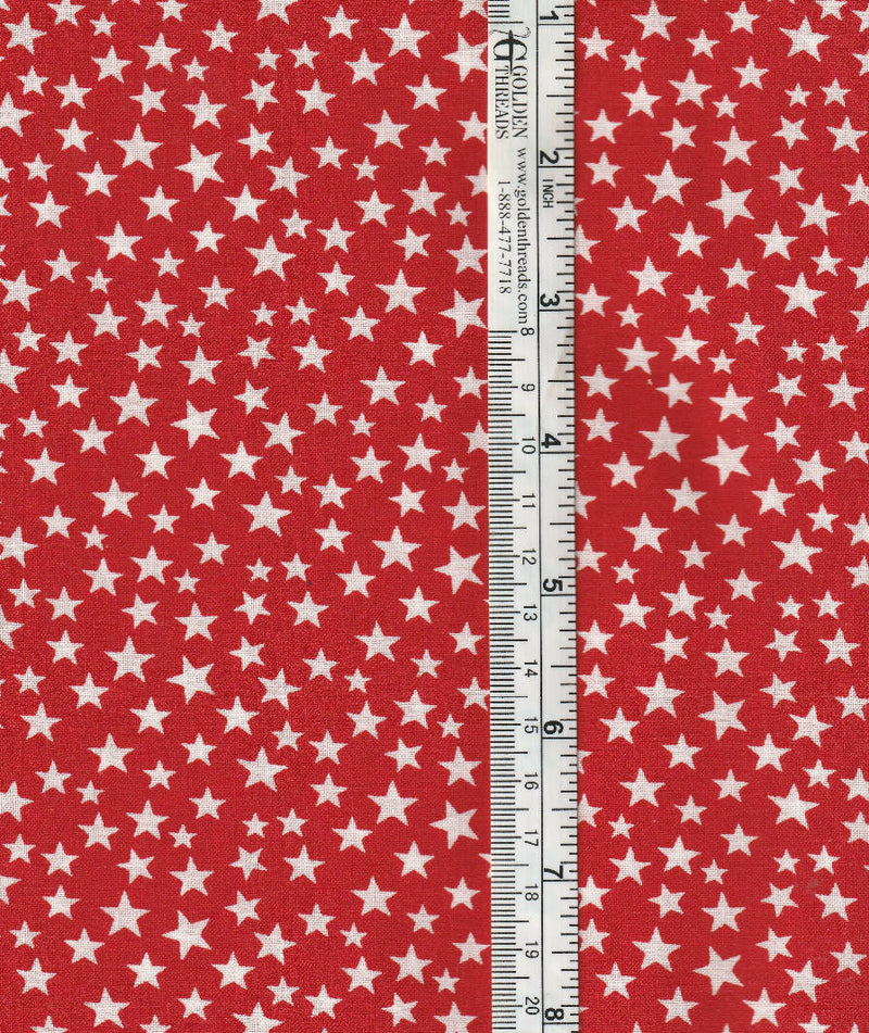 Red White Blue Stars Bundle 4 Different Fabrics Approximately 4.25 yards