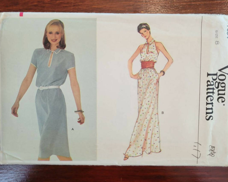 Vogue 7694 Dress in 2 lengths, Misses size 8, UC/FF