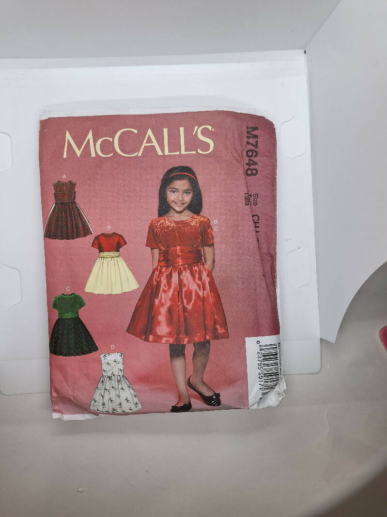 McCalls girls dress pattern