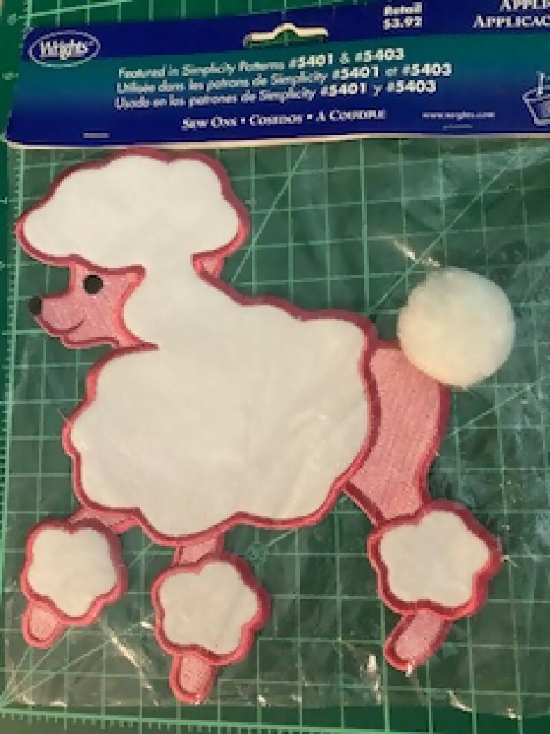 Poodle Patches/Appliques and skirt pattern