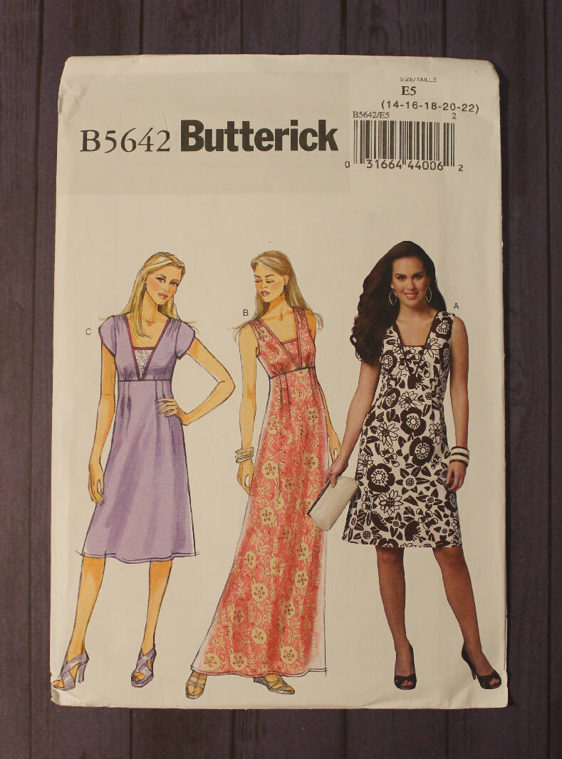 Butterick 5642 Misses Dress