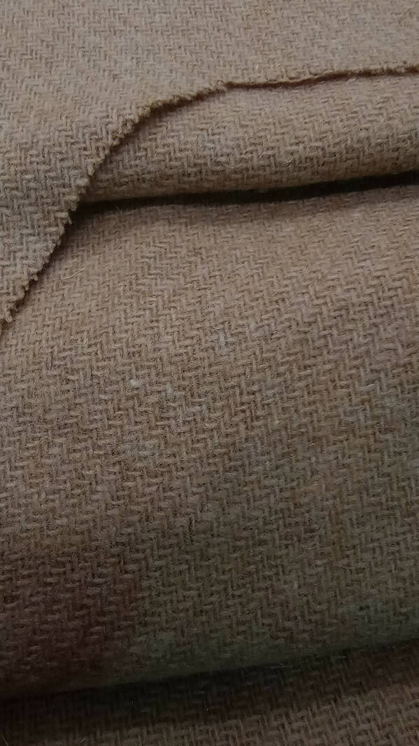 Camel color textured weave wool, 2 yd