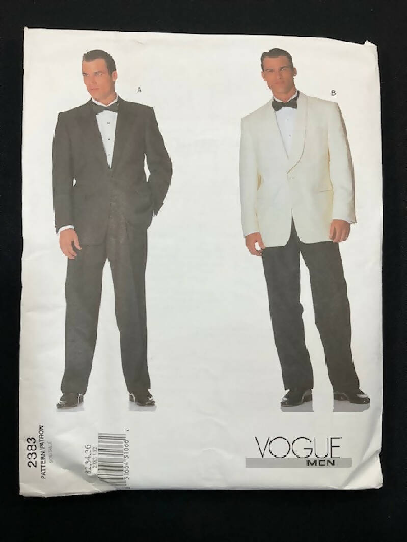 Vogue Men 2383 Pattern Size 32-34-36