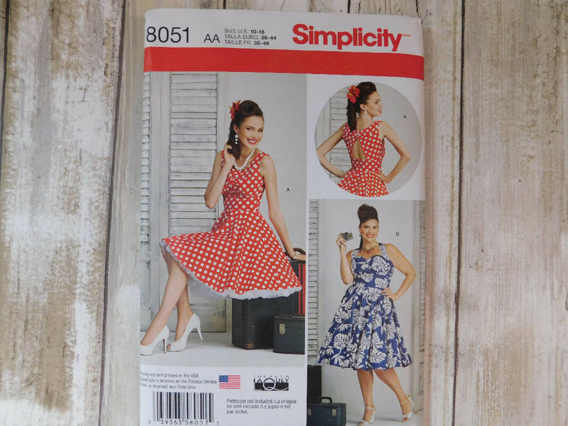 Simplicity dress pattern 8051