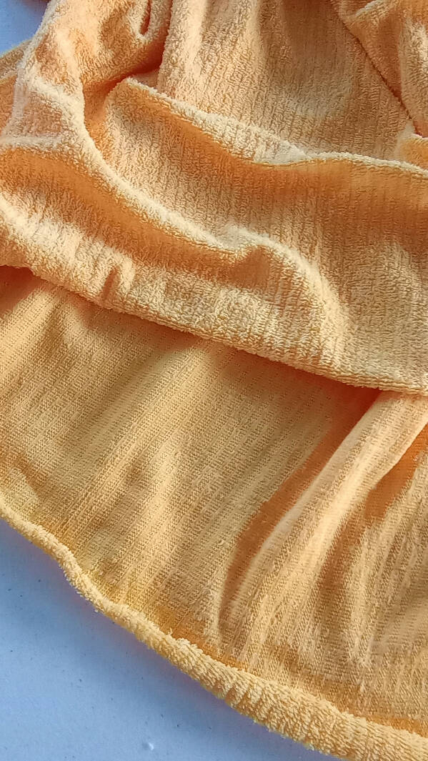 Textured Yellow Terry Cloth, 1 1/3 Yards