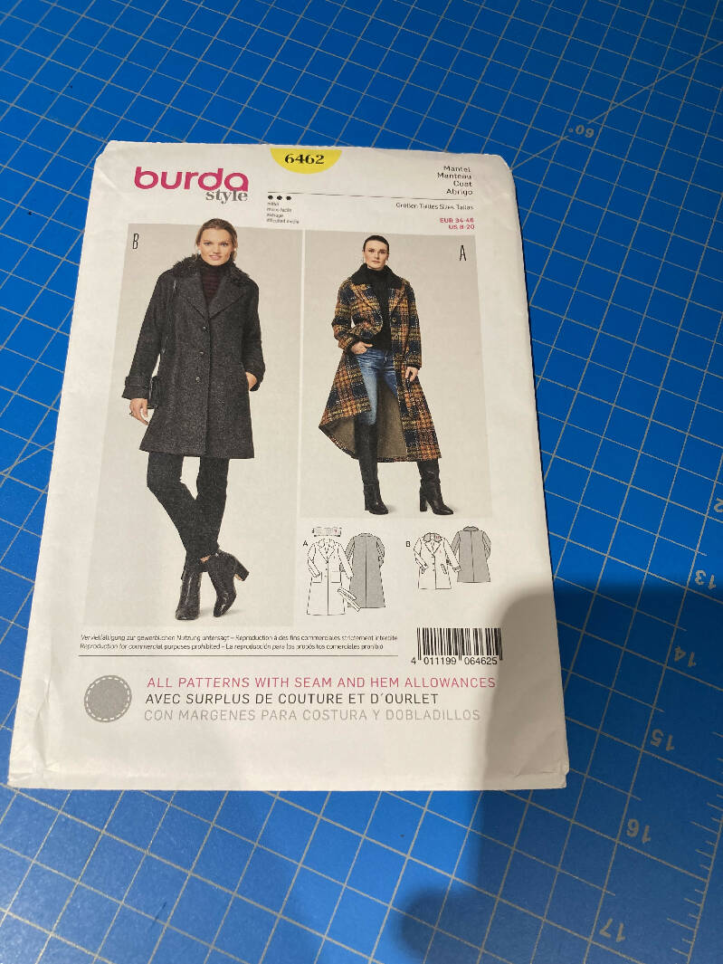Burda Style 6462 size 8 to 20