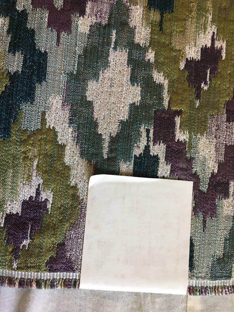 Modern Purple Green Upholstery Sample