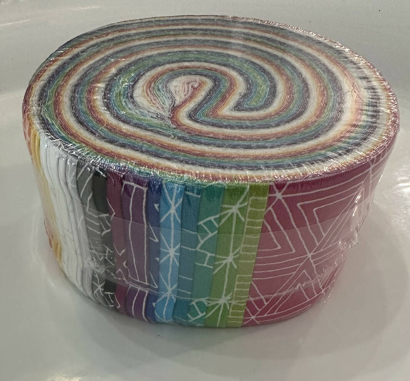 Geometric Rainbow Jelly Roll