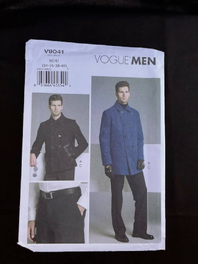 VOGUE MEN V9041 Men’s Jacket and Pants (34-36-38-40)
