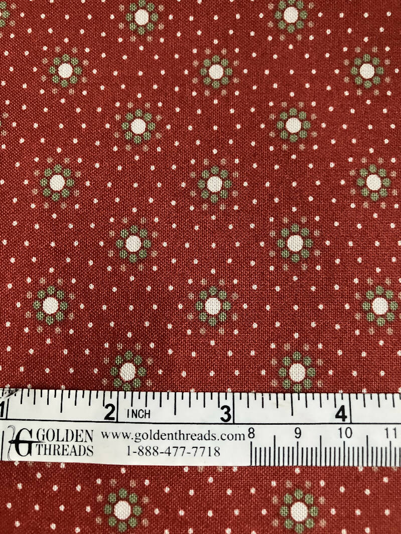 FABRIC Buttercup Paprika Heirloom Manor by Country Essentials 1.14 yd 