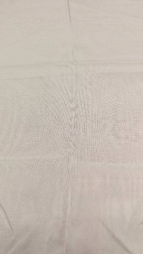 Ivory Silk Chiffon Woven Fabric 45"W - 2 1/4 yds+