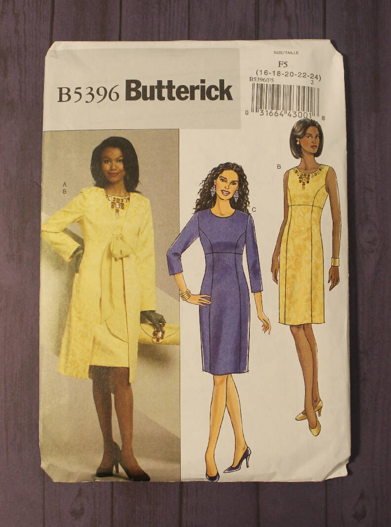 Butterick 5396 Misses Coat and Dress