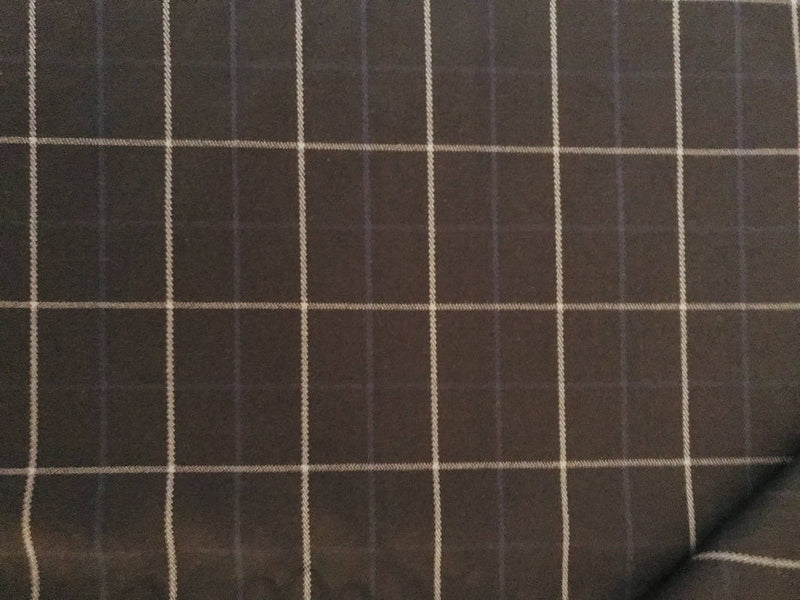 Brushed flannel poly blend plaid