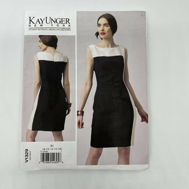 Vogue V1329 Kay Unger Dress - Sizes 8-16